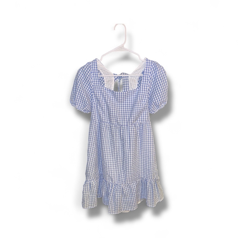 Rue21 Blue Checkered baby doll  Dress